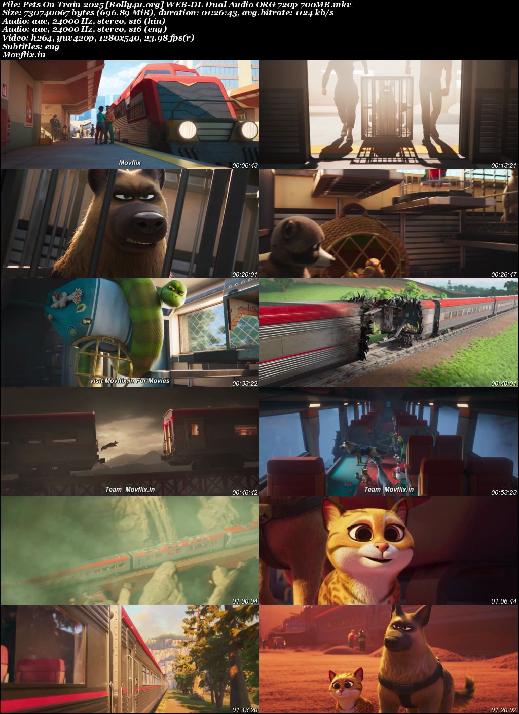Pets On Train 2025 WEB-DL Hindi Dual Audio ORG Full Movie Download 1080p 720p 480p