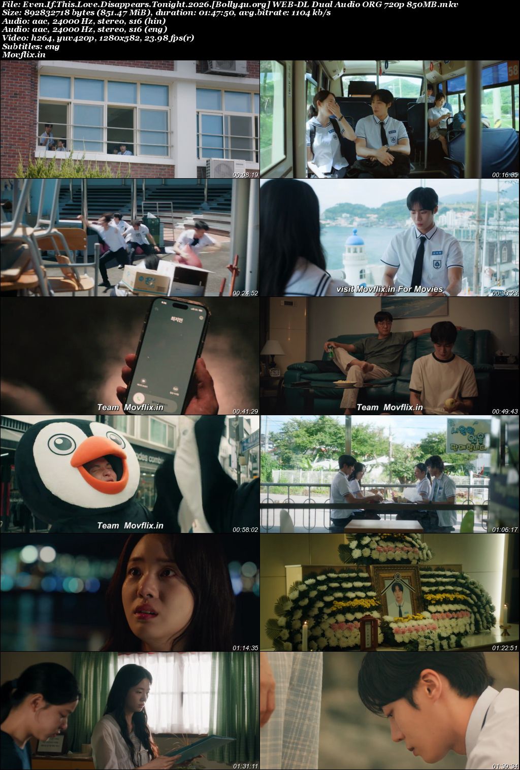 Even If This Love Disappears Tonight 2026 WEB-DL Hindi Dual Audio ORG Full Movie Download 1080p 720p 480p