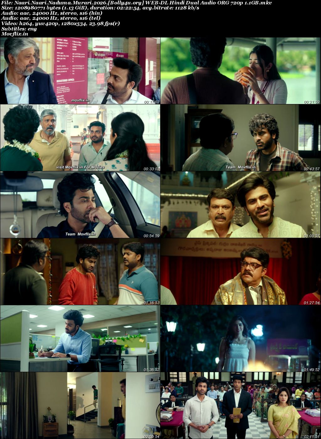 Nari Nari Naduma Murari 2026 WEB-DL UNCUT Hindi Dual Audio ORG Full Movie Download 1080p 720p 480p