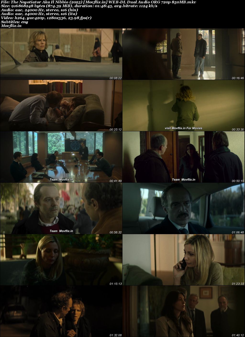 The Negotiator Aka Il Nibbio 2025 WEB-DL Hindi Dual Audio ORG Full Movie Download 1080p 720p 480p