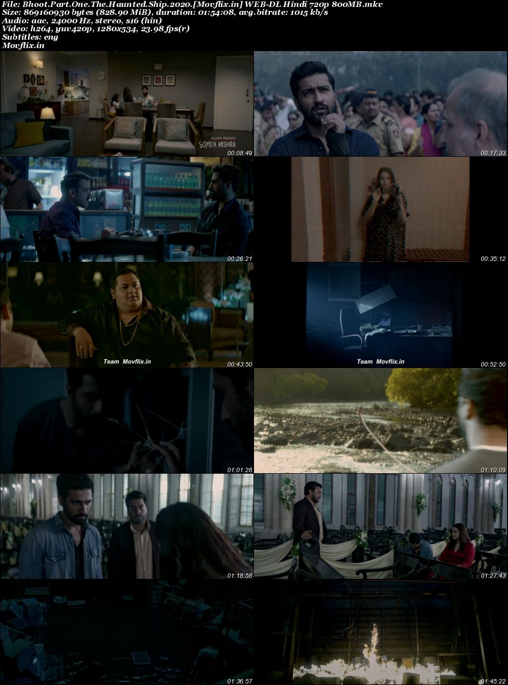 Bhoot Part One The Haunted Ship 2020 WEB-DL Hindi Full Movie Download 1080p 720p 480p
