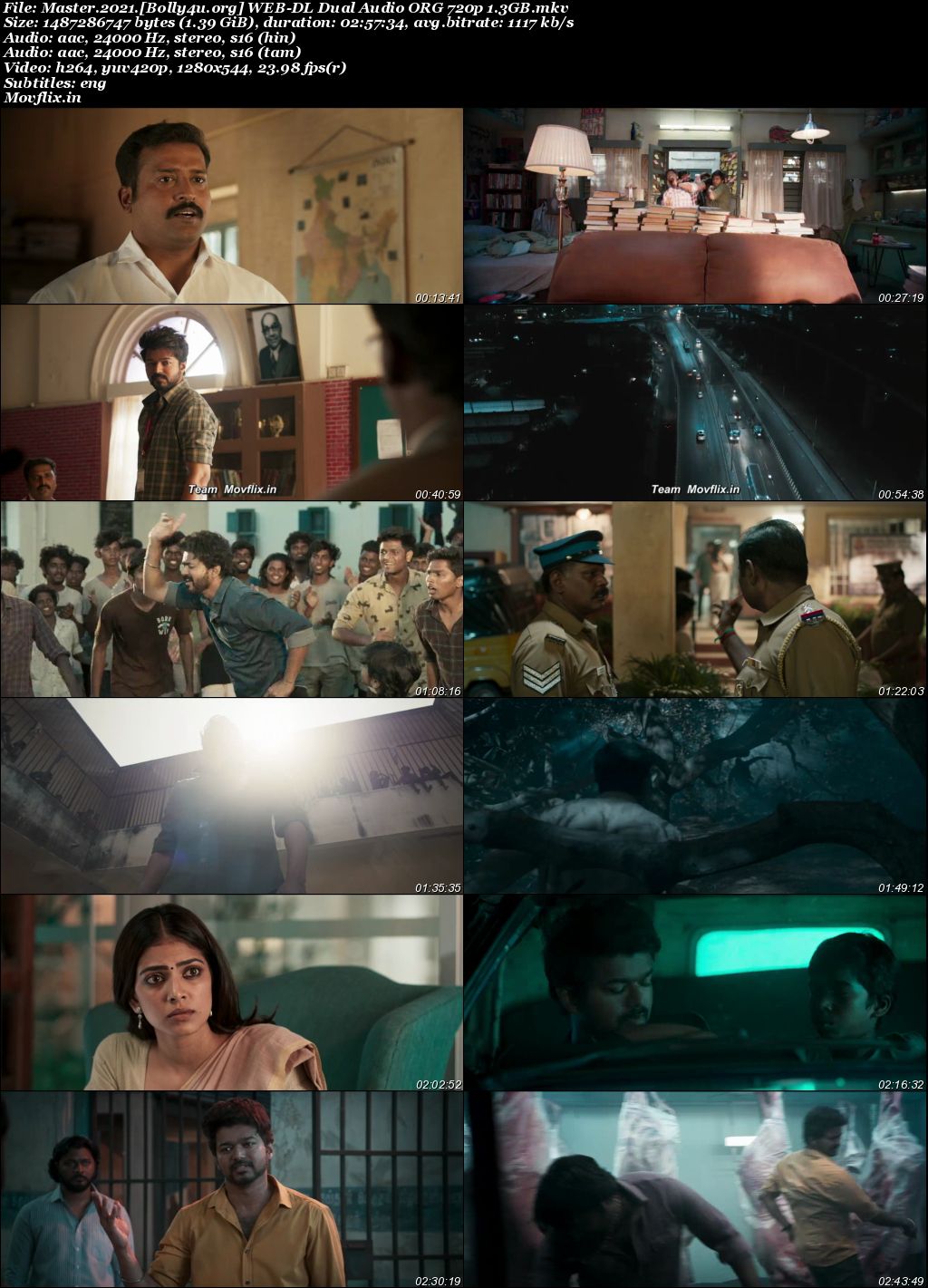 Vijay The Master 2021 WEB-DL UNCUT Hindi Dual Audio ORG Full Movie Download 1080p 720p 480p