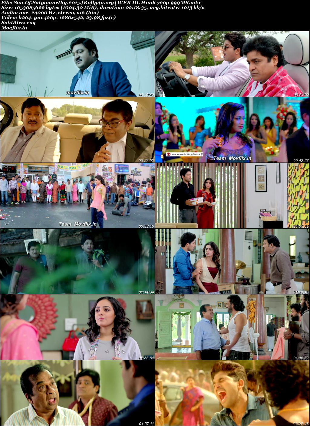 Son Of Satyamurthy 2015 WEB-DL Hindi Dubbed ORG Full Movie Download 1080p 720p 480p