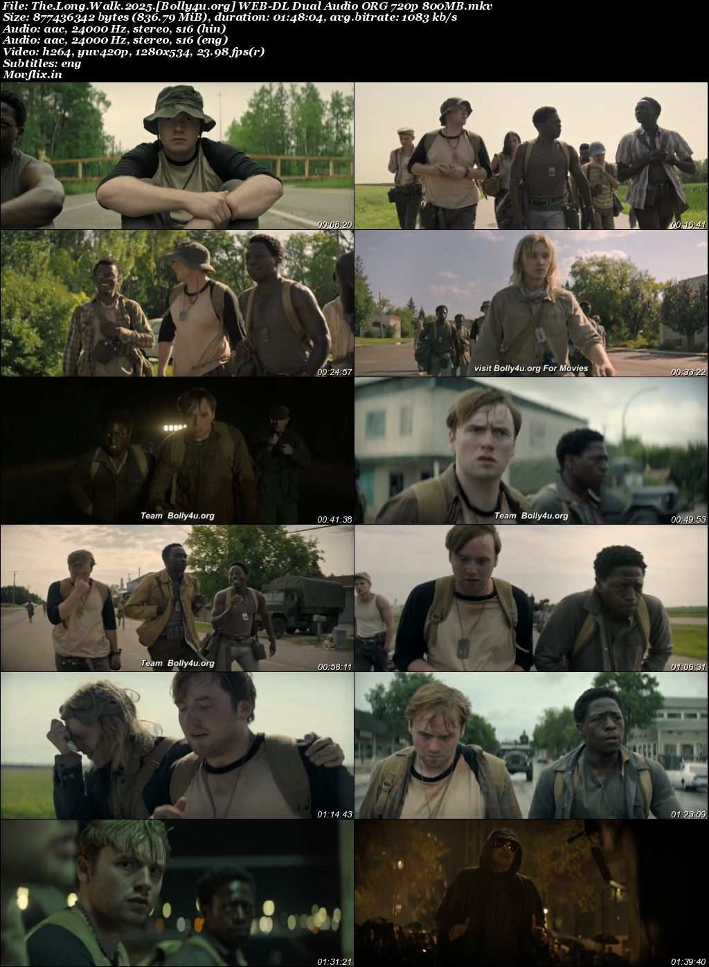 The Long Walk 2025 WEB-DL Hindi Dual Audio ORG Full Movie Download 1080p 720p 480p