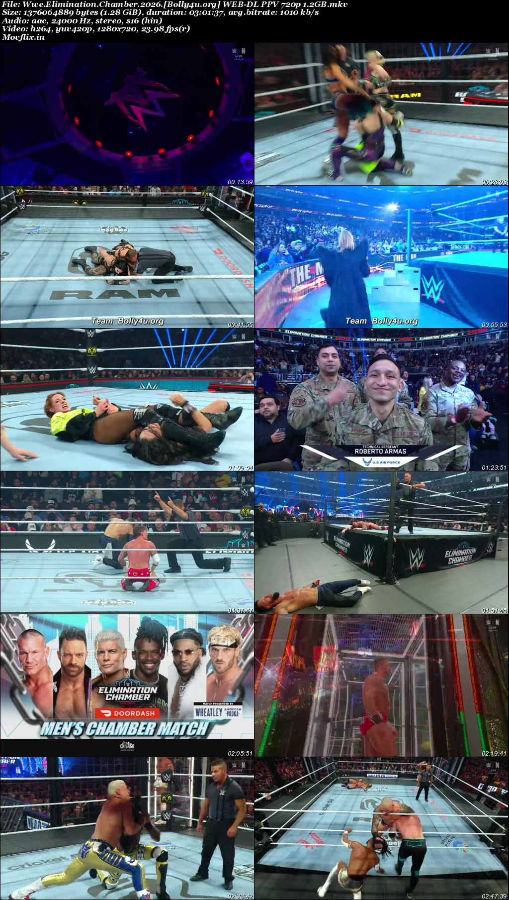 WWE Elimination Chamber 2026 WEB-DL English PPV 720p 480p Download
