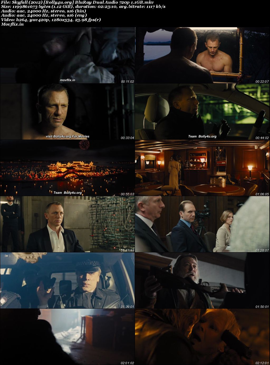 Skyfall 2012 BluRay Hindi Dual Audio ORG Full Movie Download 1080p 720p 480p