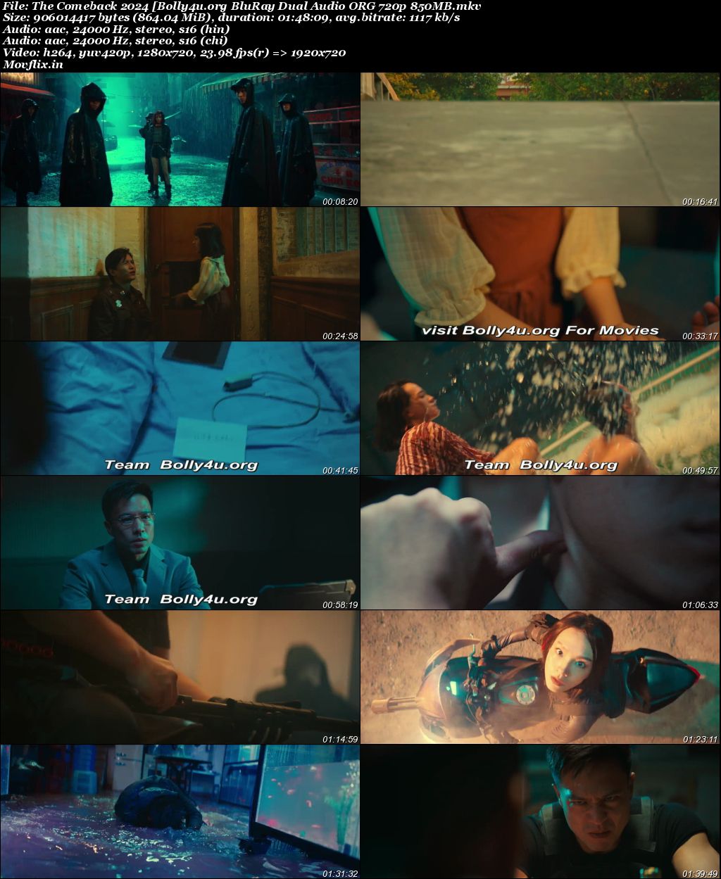 The Comeback 2024 BluRay Hindi Dual Audio ORG Full Movie Download 1080p 720p 480p