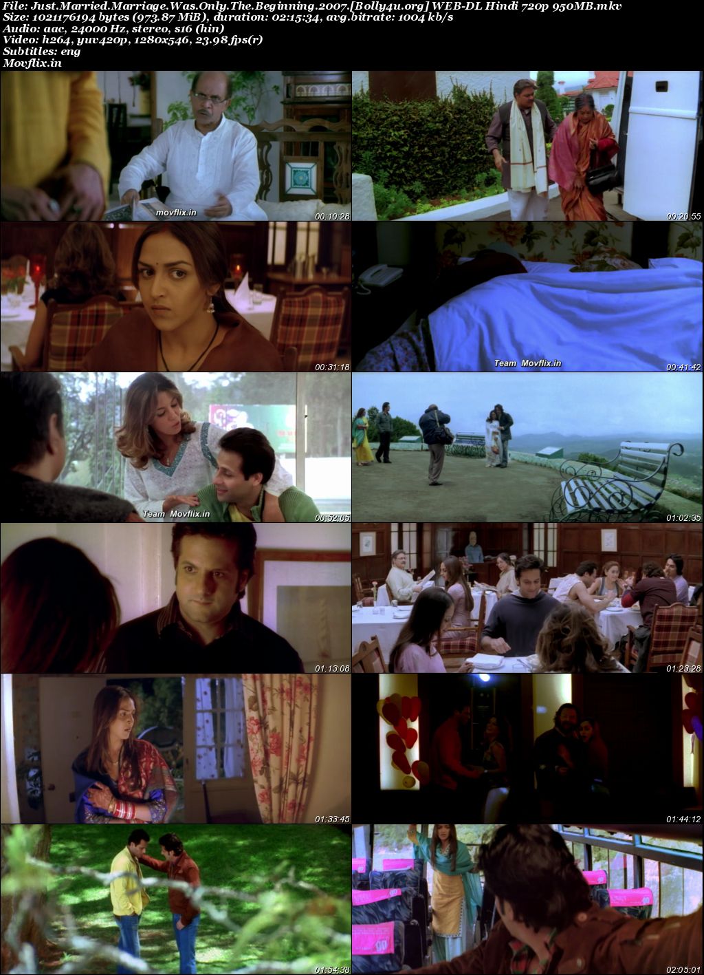 Just Married 2007 WEB-DL Hindi Full Movie Download 1080p 720p 480p