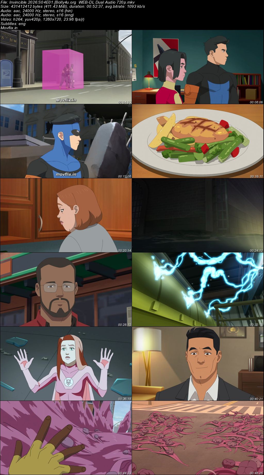 Invincible 2026 WEB-DL Hindi Dual Audio ORG S04 Complete Download 720p