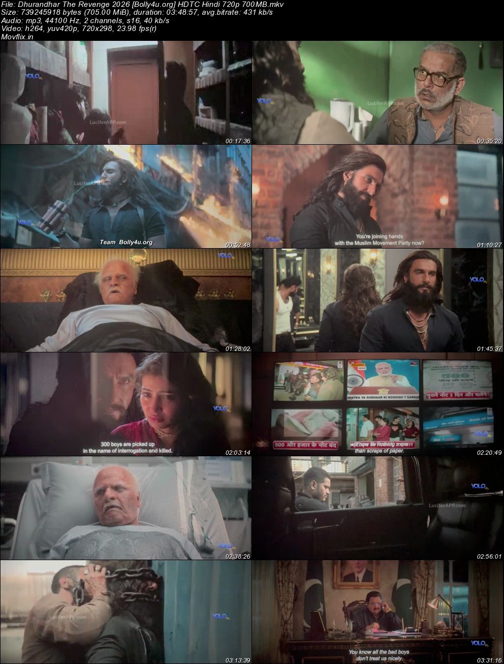 Dhurandhar The Revenge 2026 HDTC Hindi Full Movie Download 1080p 720p 480p