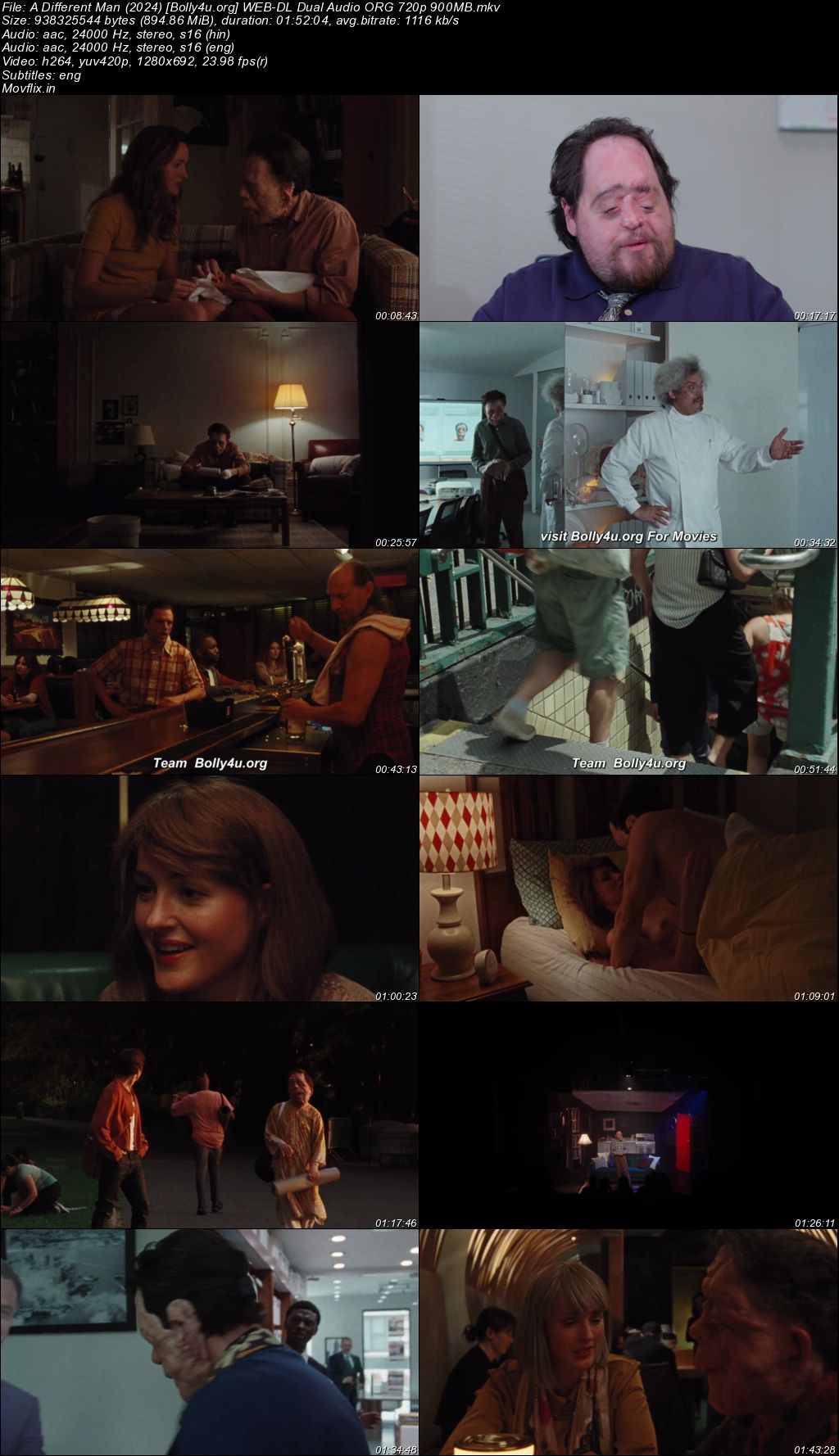 A Different Man 2024 WEB-DL Hindi Dual Audio ORG Full Movie Download 1080p 720p 480p