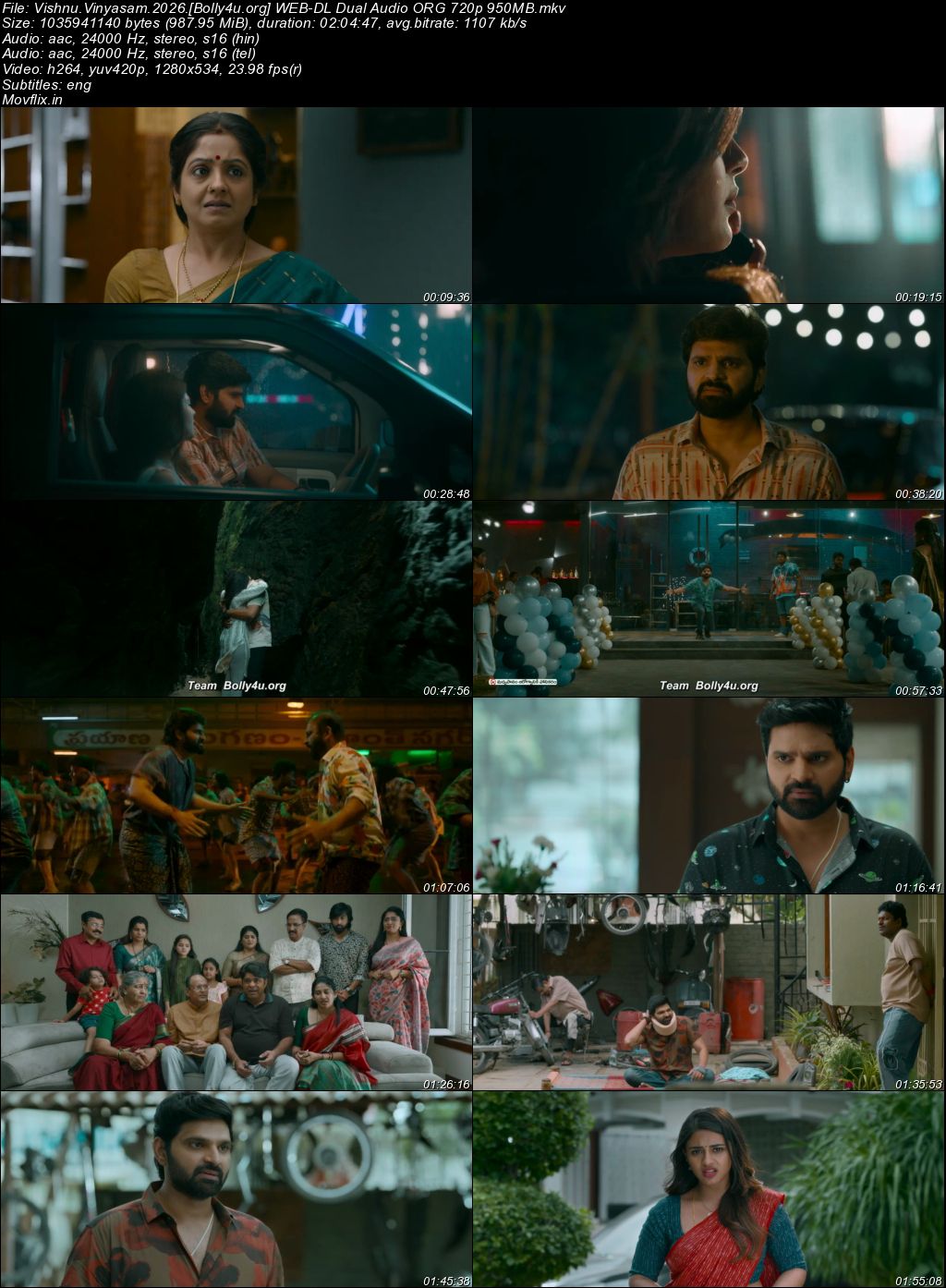 Vishnu Vinyasam 2026 WEB-DL UNCUT Hindi Dual Audio ORG Full Movie Download 1080p 720p 480p