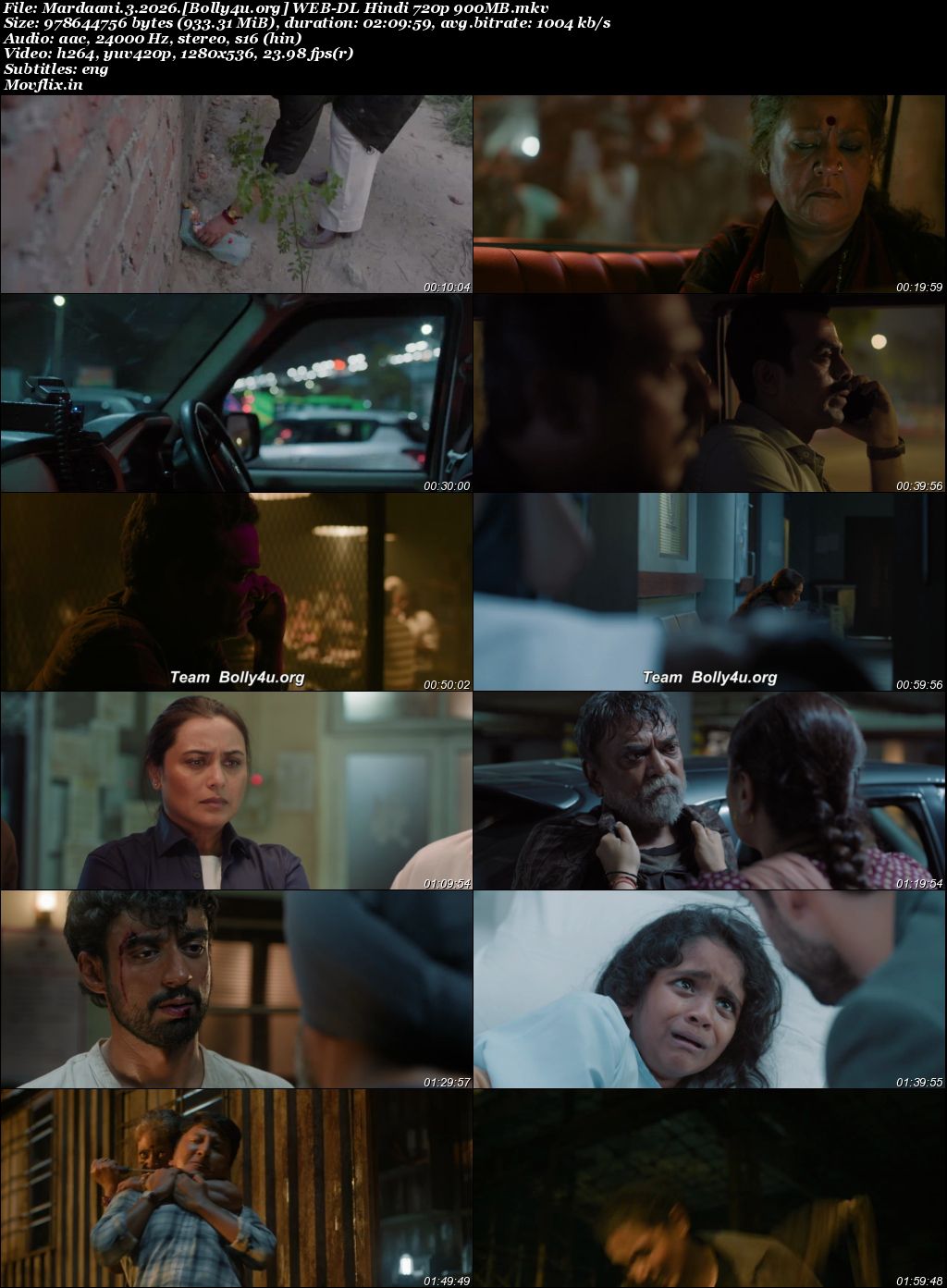 Mardaani 3 2026 WEB-DL Hindi Full Movie Download 1080p 720p 480p