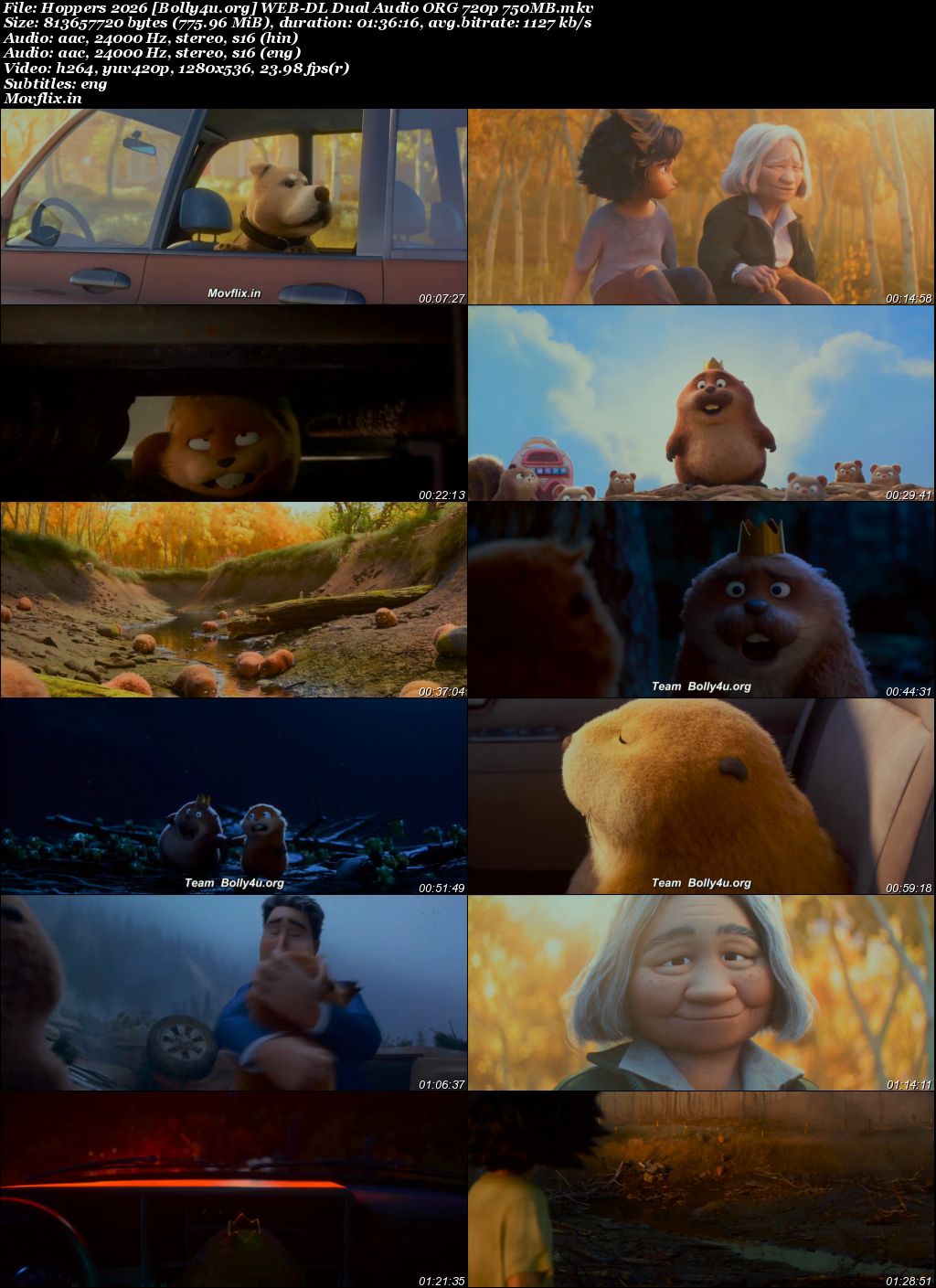 Hoppers 2026 WEB-DL Hindi Dual Audio ORG Full Movie Download 1080p 720p 480p