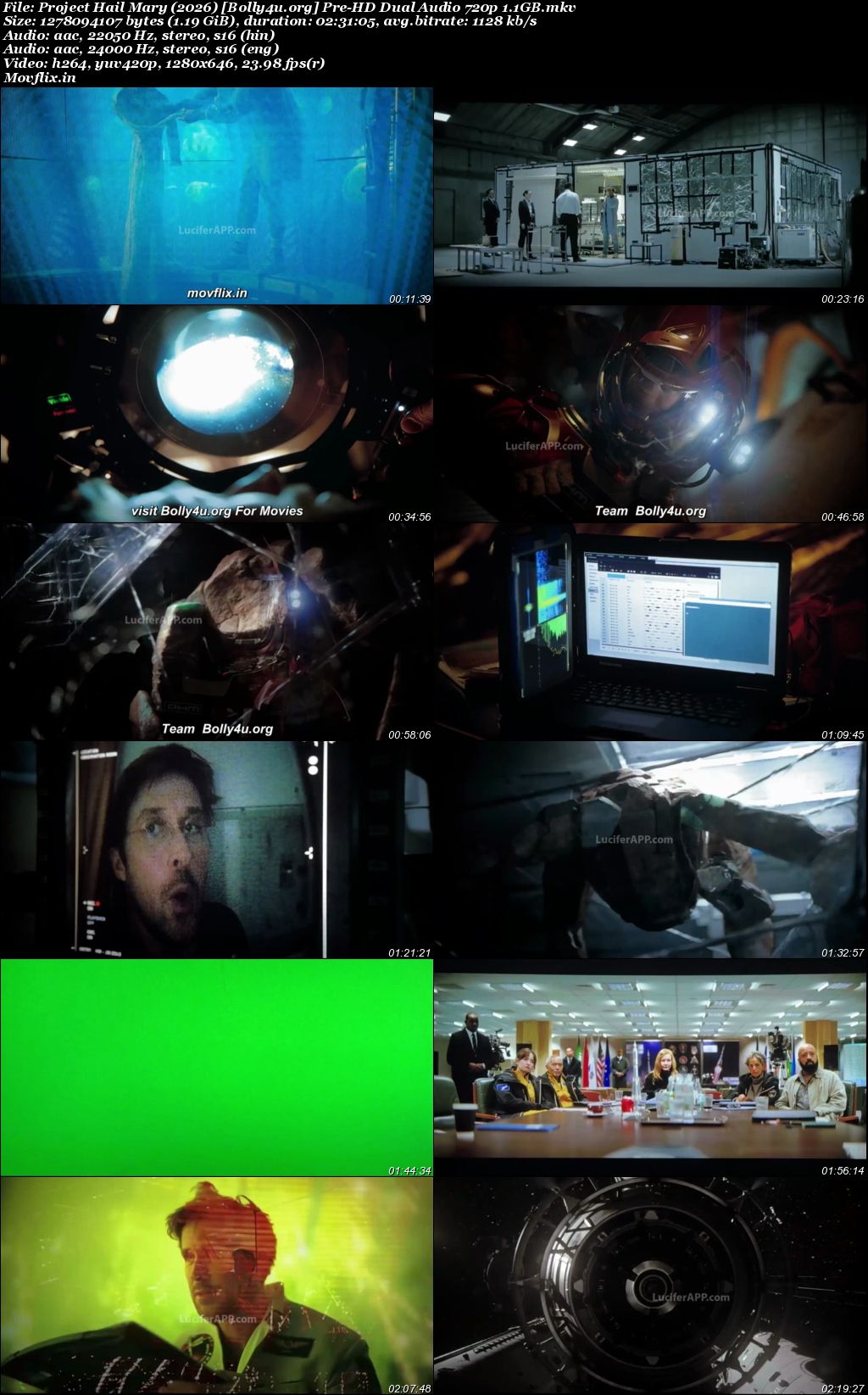 Project Hail Mary 2026 Pre-HD Hindi Dual Audio Full Movie Download 1080p 720p 480p