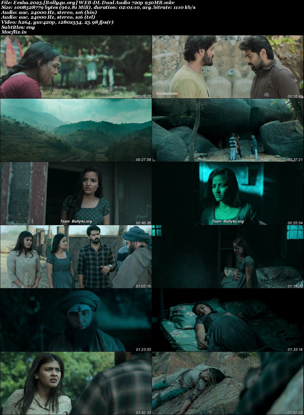 Eesha 2025 WEB-DL UNCUT Hindi Dual Audio ORG Full Movie Download 1080p 720p 480p