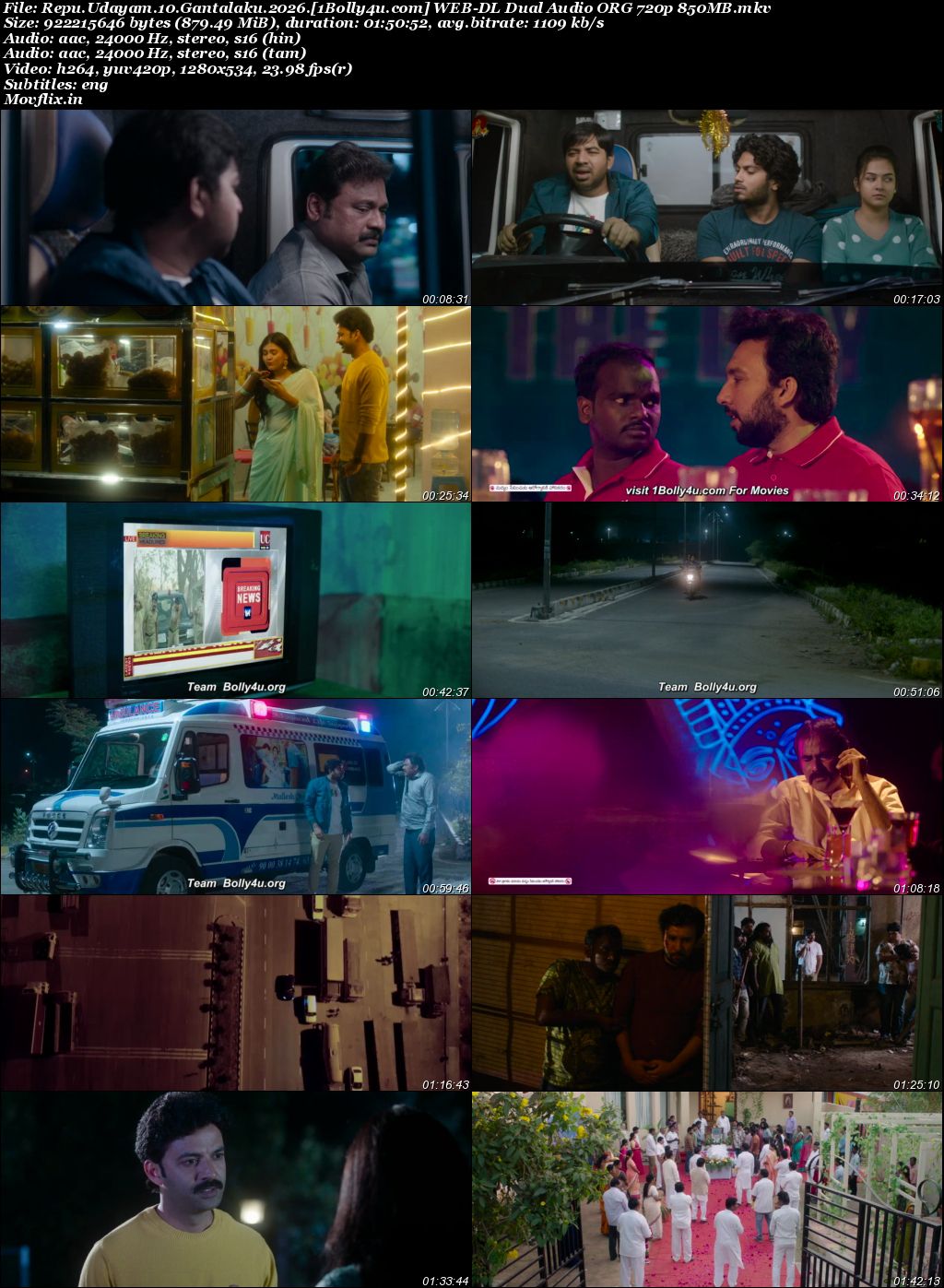 Repu Udayam 10 Gantalaku 2026 WEB-DL UNCUT Hindi Dual Audio ORG Full Movie Download 1080p 720p 480p