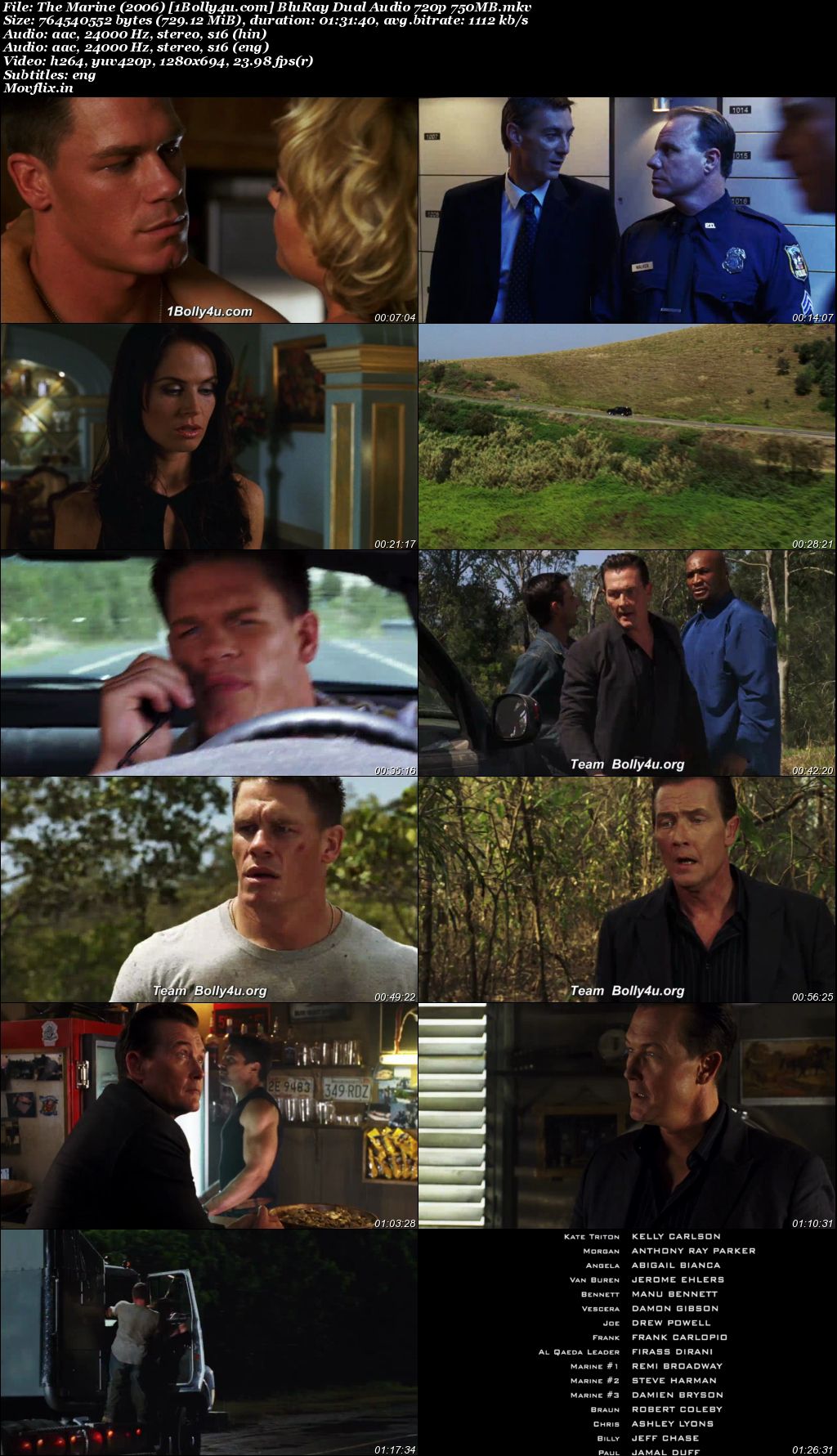 The Marine 2006 BluRay Hindi Dual Audio ORG Full Movie Download 1080p 720p 480p