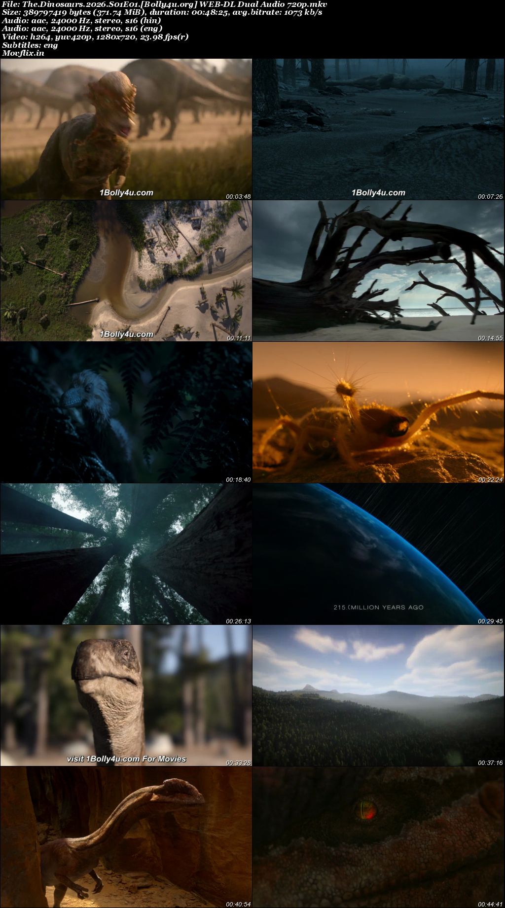 The Dinosaurs 2026 WEB-DL Hindi Dual Audio ORG S01 Complete Download 720p 480p