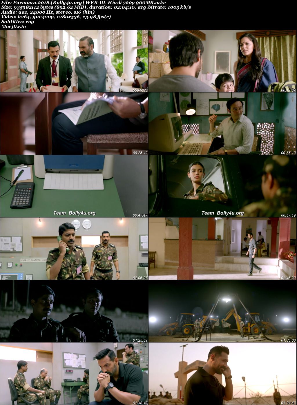 Parmanu The Story Of Pokhran 2018 WEB-DL Hindi Full Movie Download 1080p 720p 480p