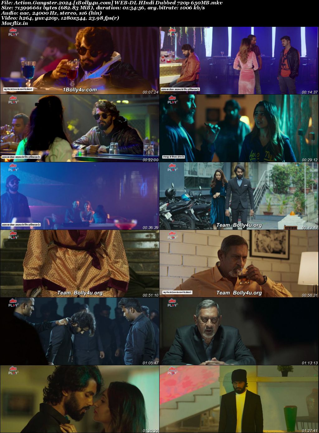 Action Gangster 2024 WEB-DL Hindi Dubbed ORG Full Movie Download 1080p 720p 480p