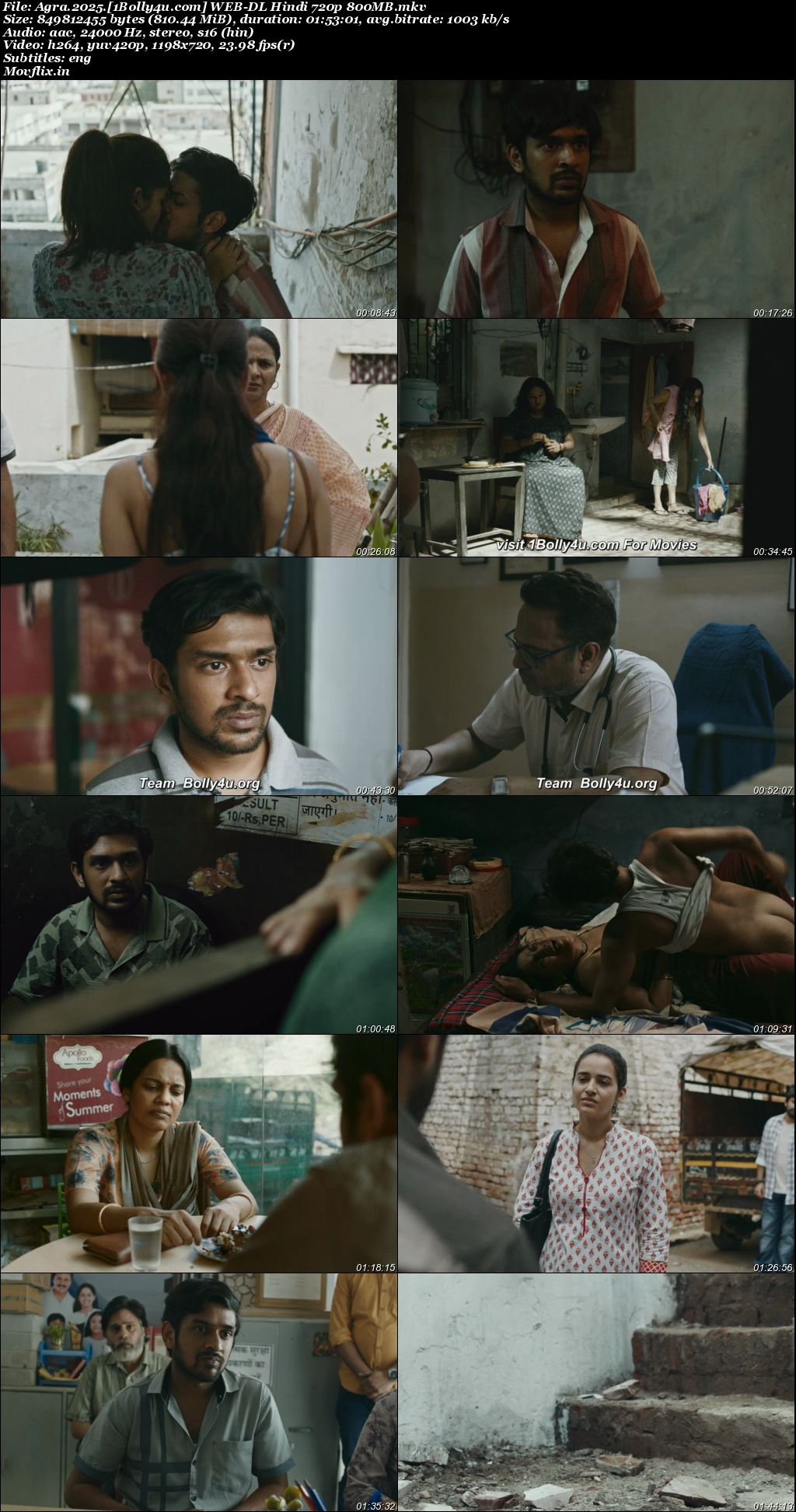 Agra 2025 WEB-DL Hindi Full Movie Download 1080p 720p 480p