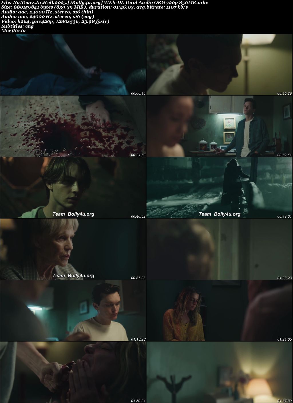 No Tears In Hell 2025 WEB-DL Hindi Dual Audio ORG Full Movie Download 1080p 720p 480p