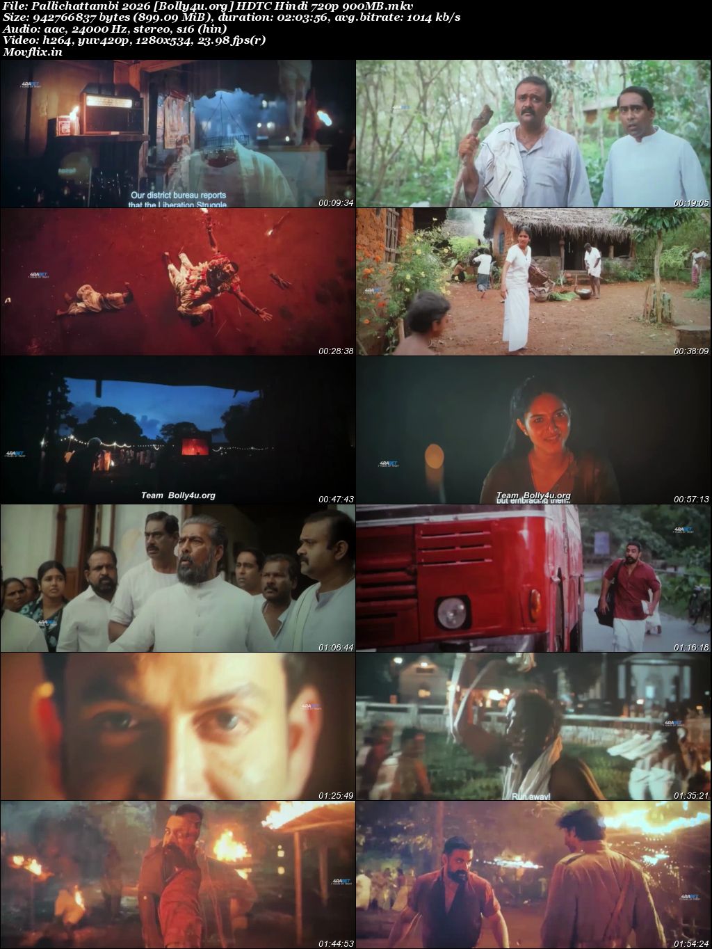 Pallichattambi 2026 HDTS Hindi Dubbed Full Movie Download 1080p 720p 480p