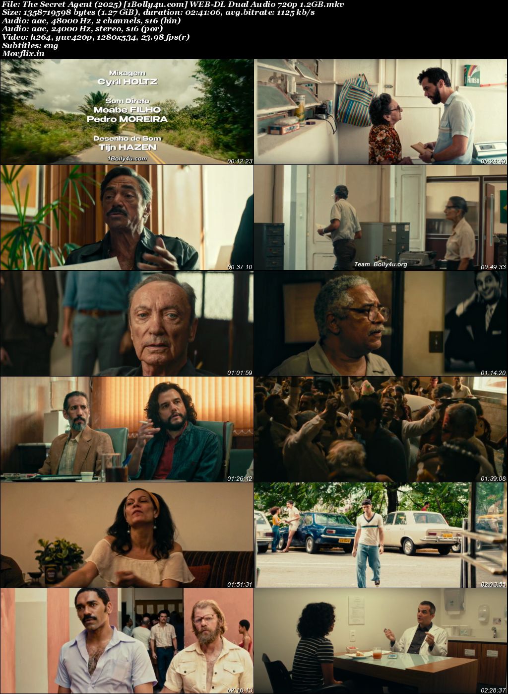 The Secret Agent 2025 WEB-DL Hindi Dual Audio ORG Full Movie Download 1080p 720p 480p