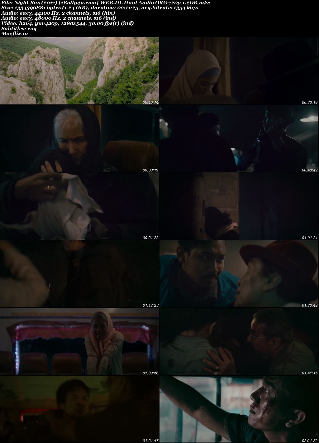 Night Bus 2017 WEB-DL Hindi Dual Audio Full Movie Download 720p 480p