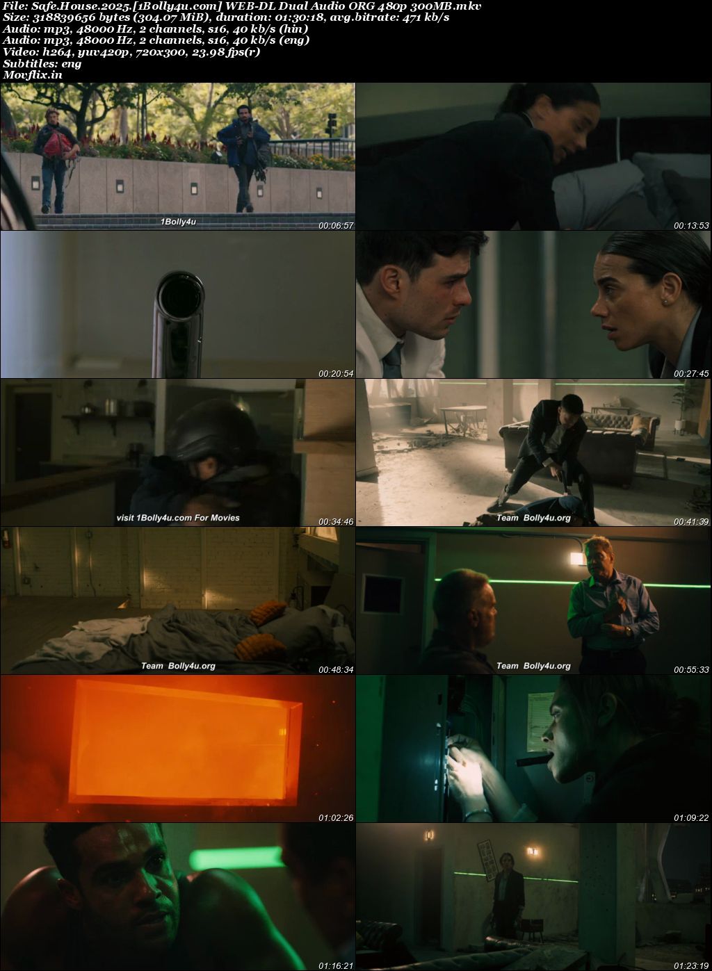 Safe House 2025 WEB-DL Hindi Dual Audio ORG Full Movie Download 1080p 720p 480p