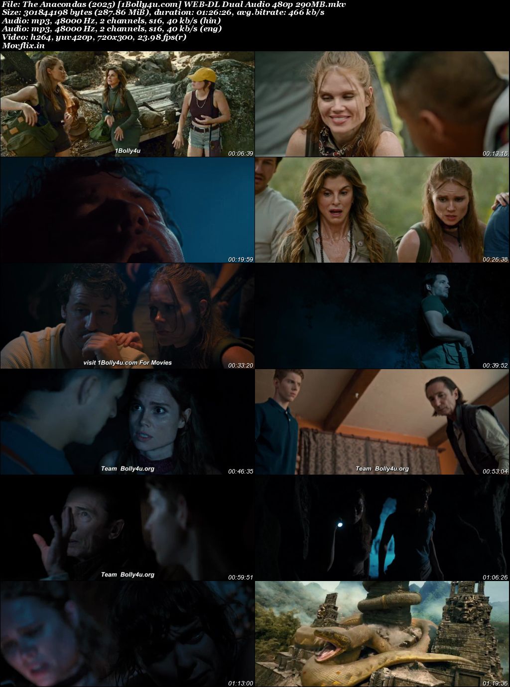 The Anacondas 2025 WEB-DL Hindi Dual Audio ORG Full Movie Download 1080p 720p 480p