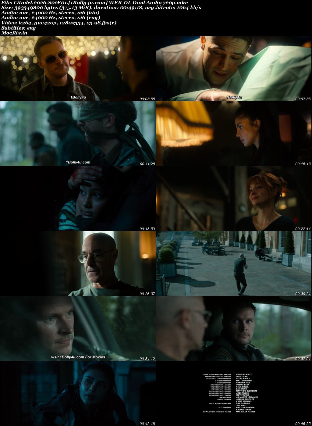 Citadel 2026 WEB-DL Hindi Dual Audio ORG S02 Complete Download 720p 480p