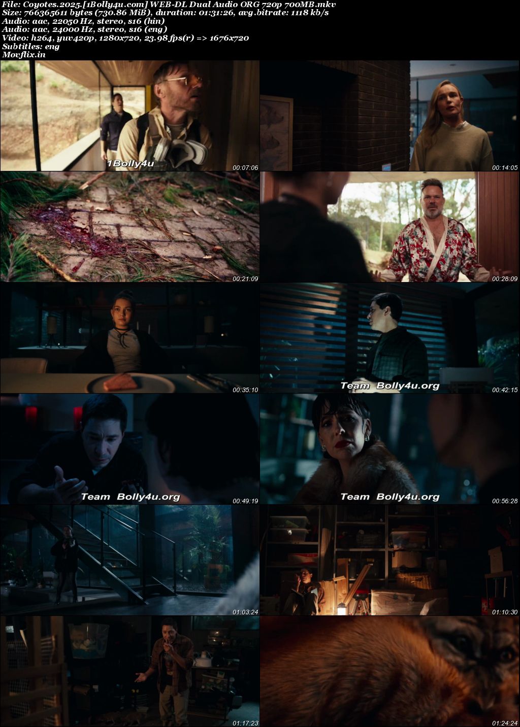 Coyotes 2025 WEB-DL Hindi Dual Audio ORG Full Movie Download 1080p 720p 480p