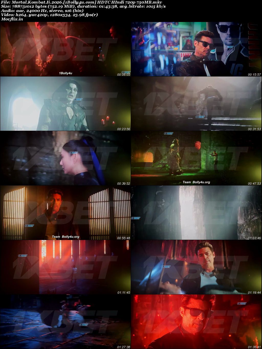 Mortal Kombat II 2026 HDTC Hindi Dubbed Full Movie Download 1080p 720p 480p