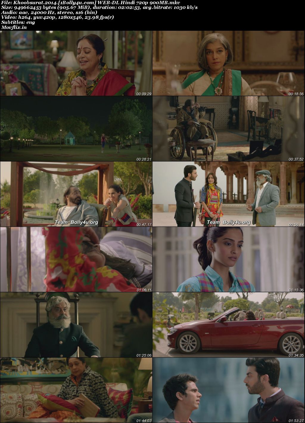 Khoobsurat 2014 WEB-DL Hindi Full Movie Download 1080p 720p 480p
