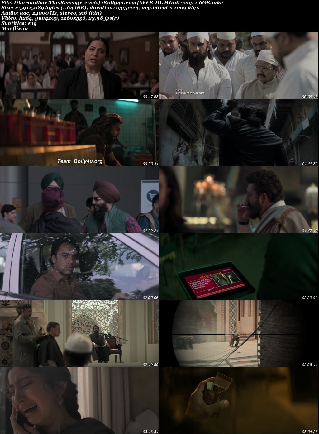 Dhurandhar The Revenge 2026 WEB-DL Hindi Full Movie Download 1080p 720p 480p