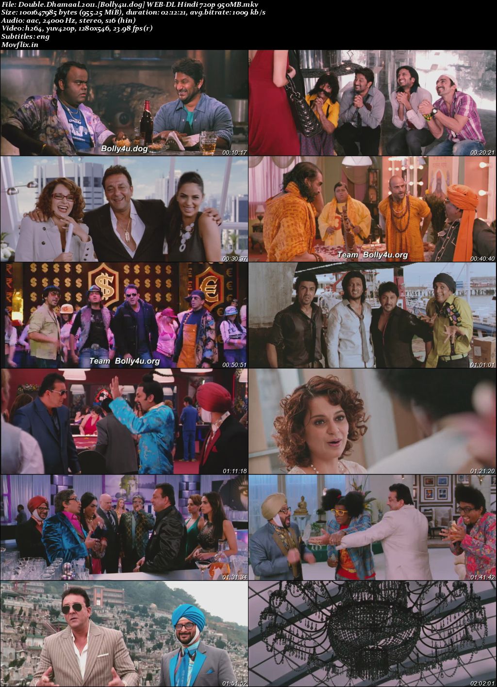 Double Dhamaal 2011 WEB-DL Hindi Full Movie Download 1080p 720p 480p