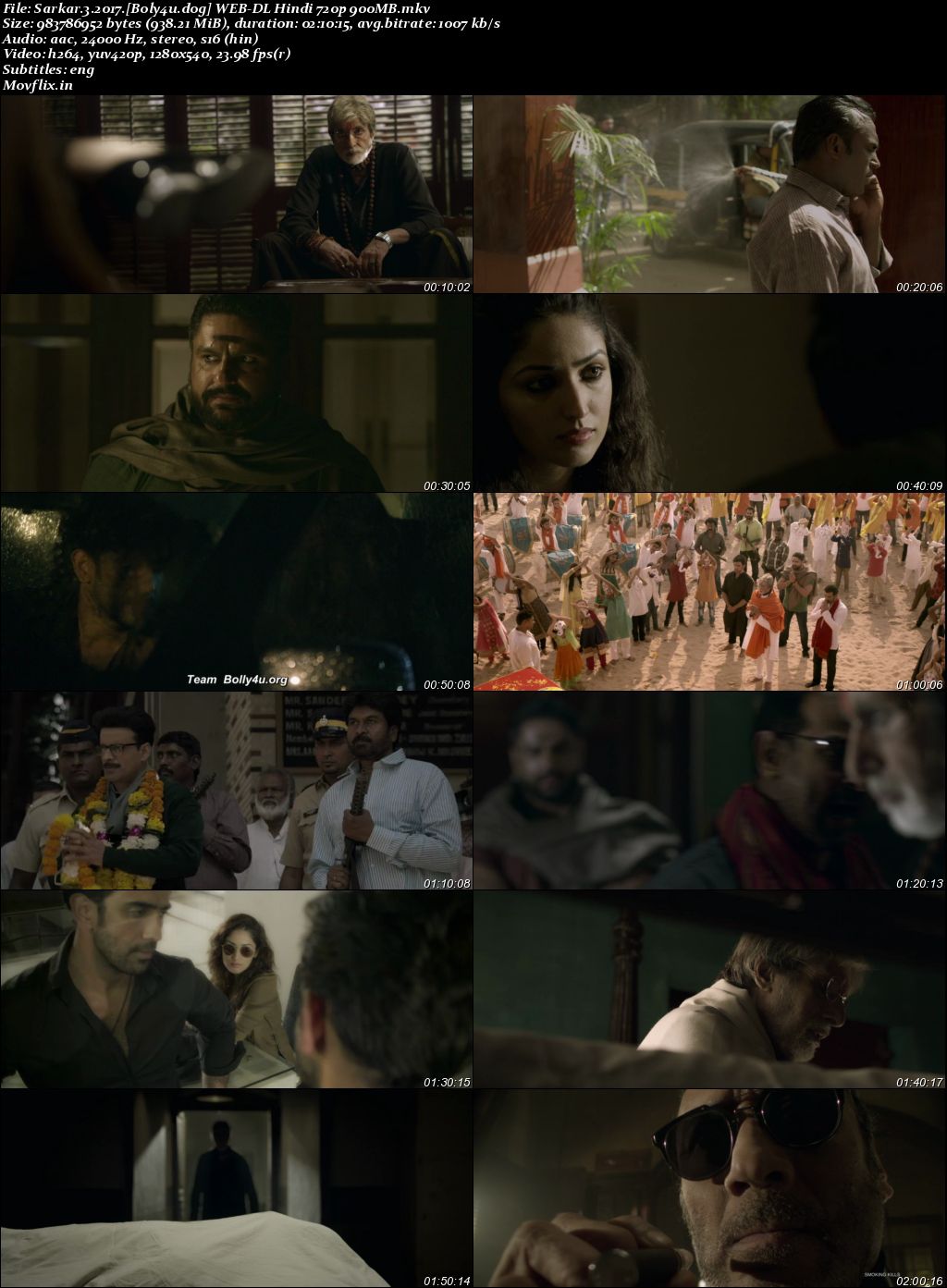 Sarkar 3 2017 WEB-DL Hindi Full Movie Download 1080p 720p 480p