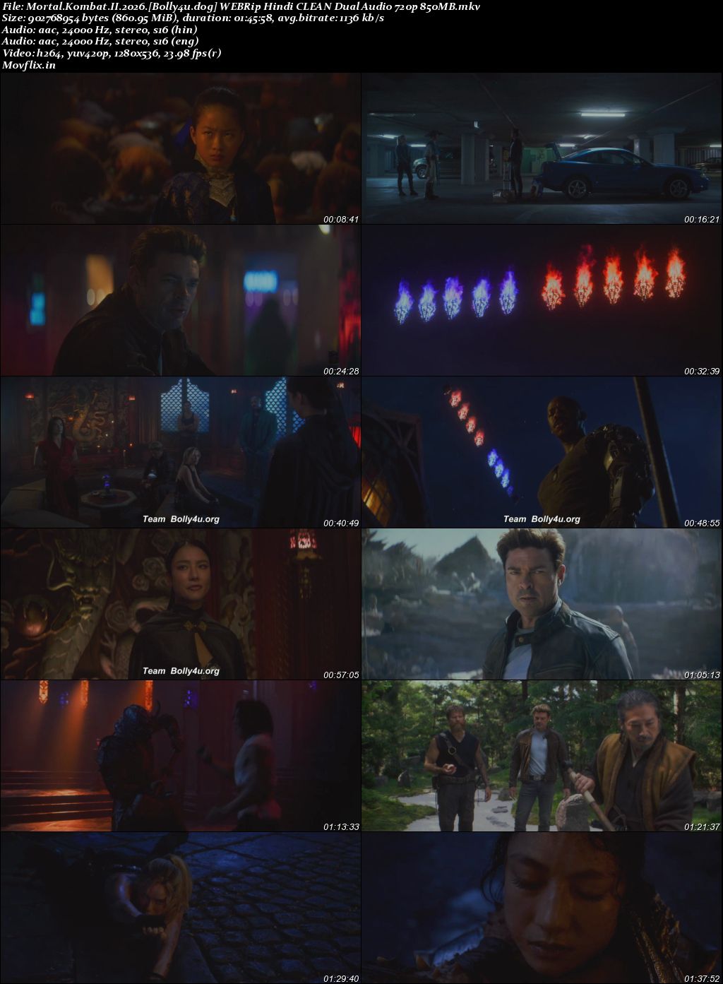 Mortal Kombat II 2026 WEBRip Hindi CLEAN Dual Audio Full Movie Download 1080p 720p 480p