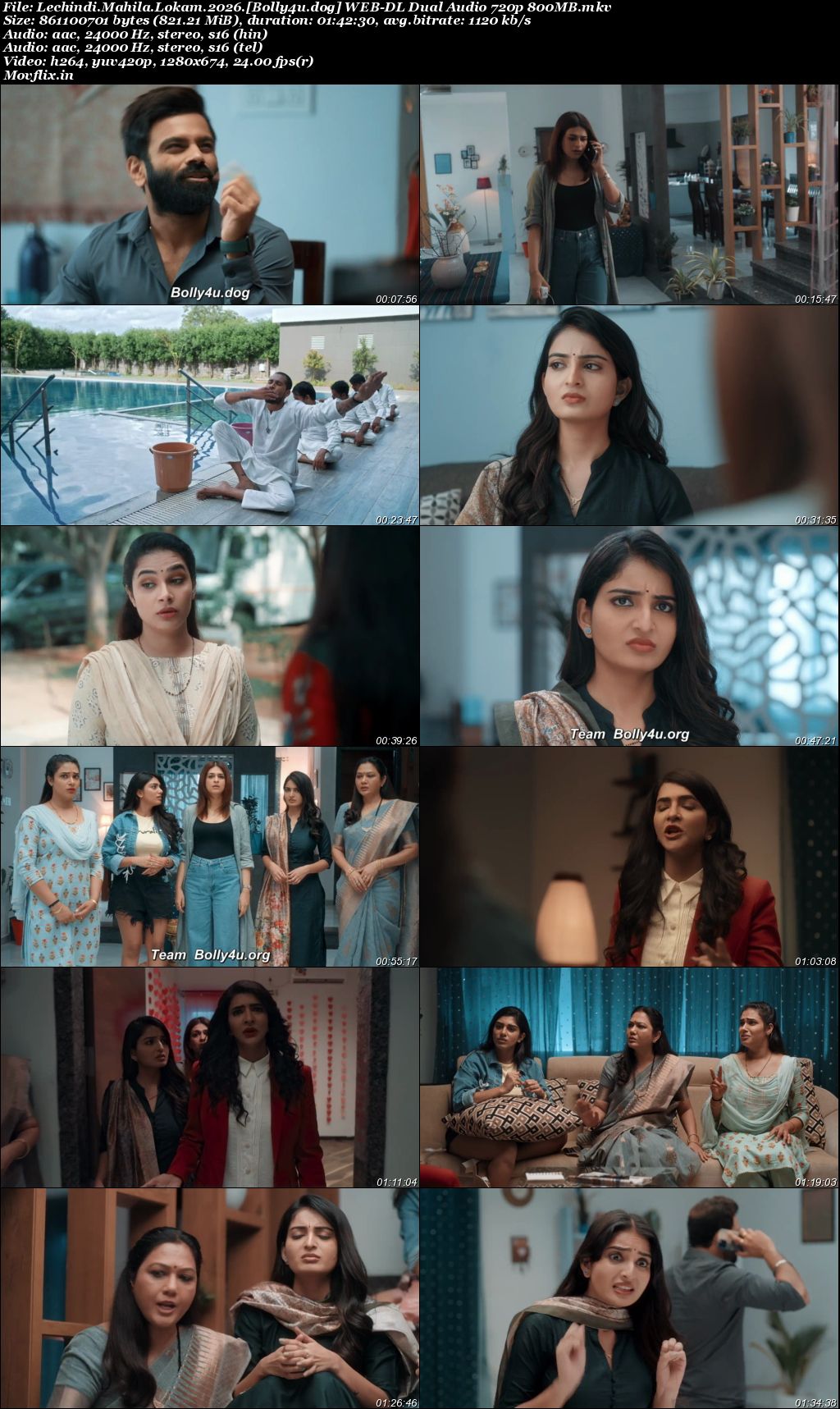 Lechindi Mahila Lokam 2026 WEB-DL UNCUT Hindi Dual Audio ORG Full Movie Download 1080p 720p 480p