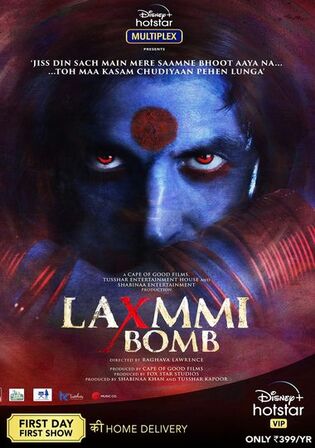 Laxmmi Bomb (Laxmii) 2020 WEB-DL Hindi Full Movie Download 1080p 720p 480p watch Online Free bolly4u