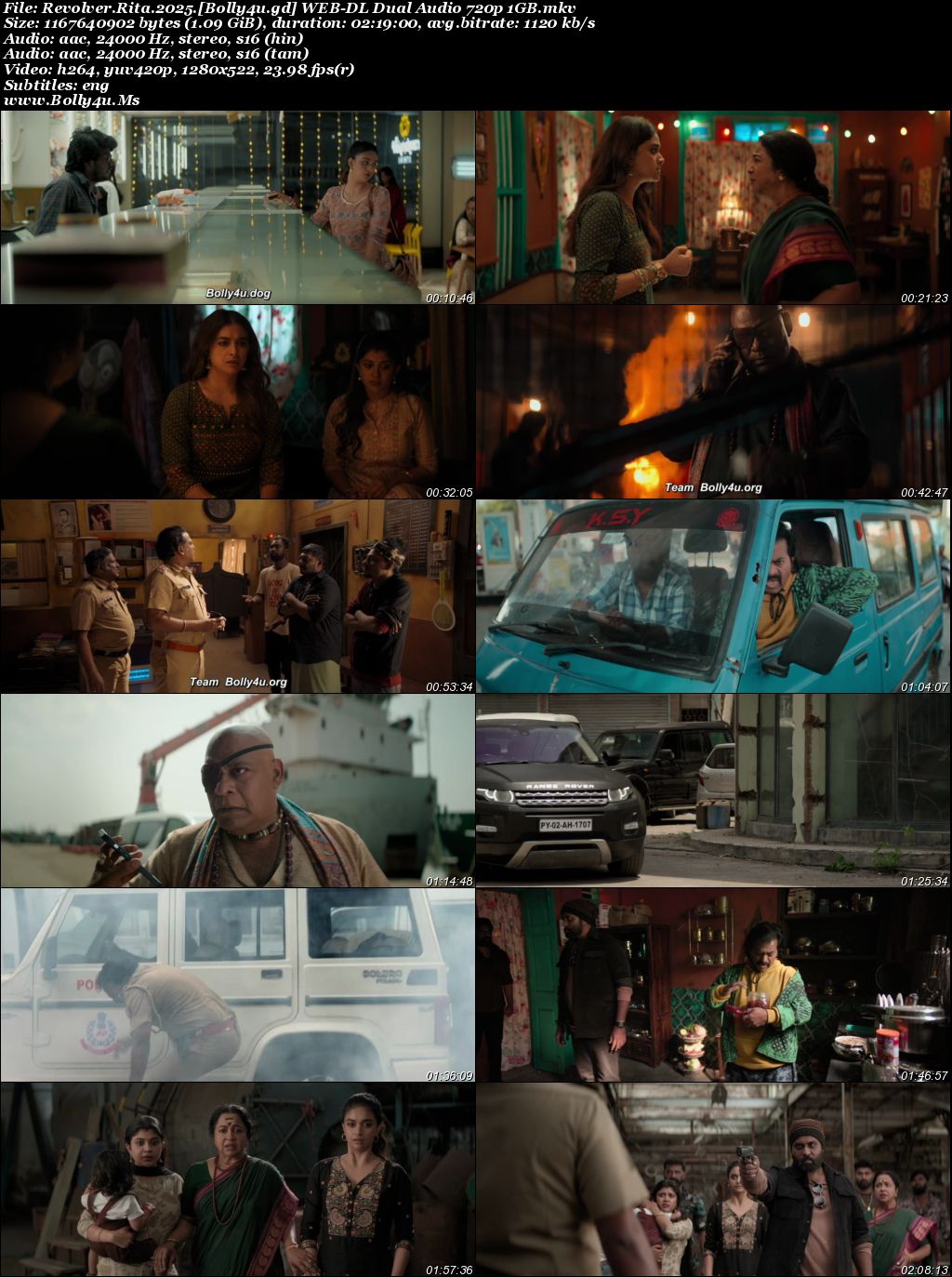 Revolver Rita 2025 WEB-DL UNCUT Hindi Dual Audio ORG Full Movie Download 1080p 720p 480p