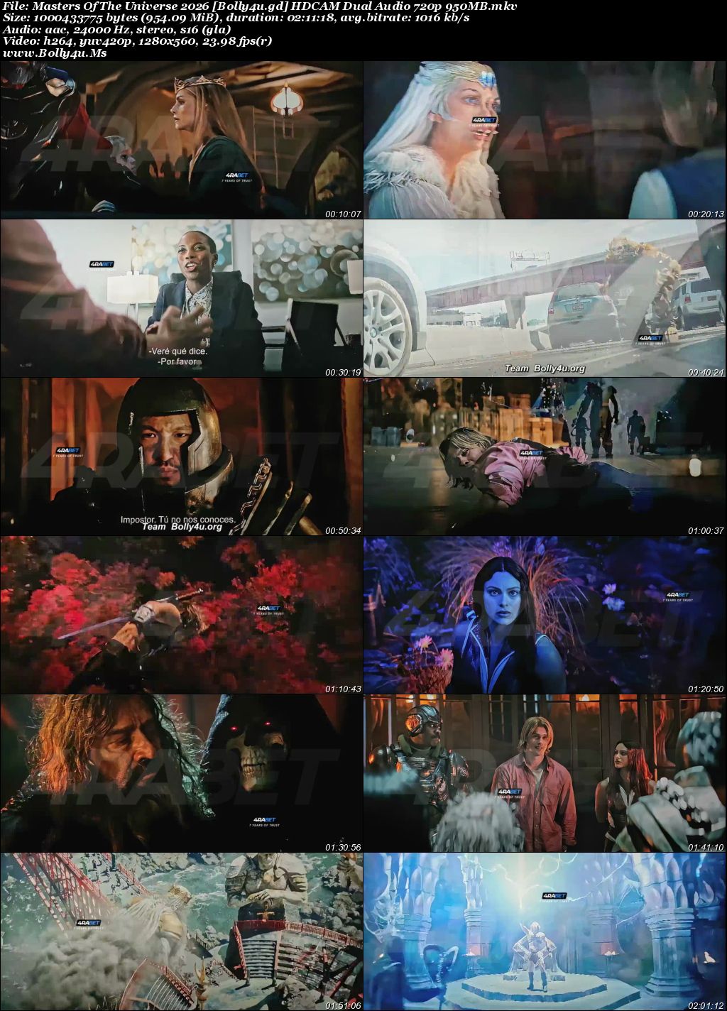 Masters Of The Universe 2026 HDCAM Hindi Dubbed Full Movie Download 1080p 720p 480p