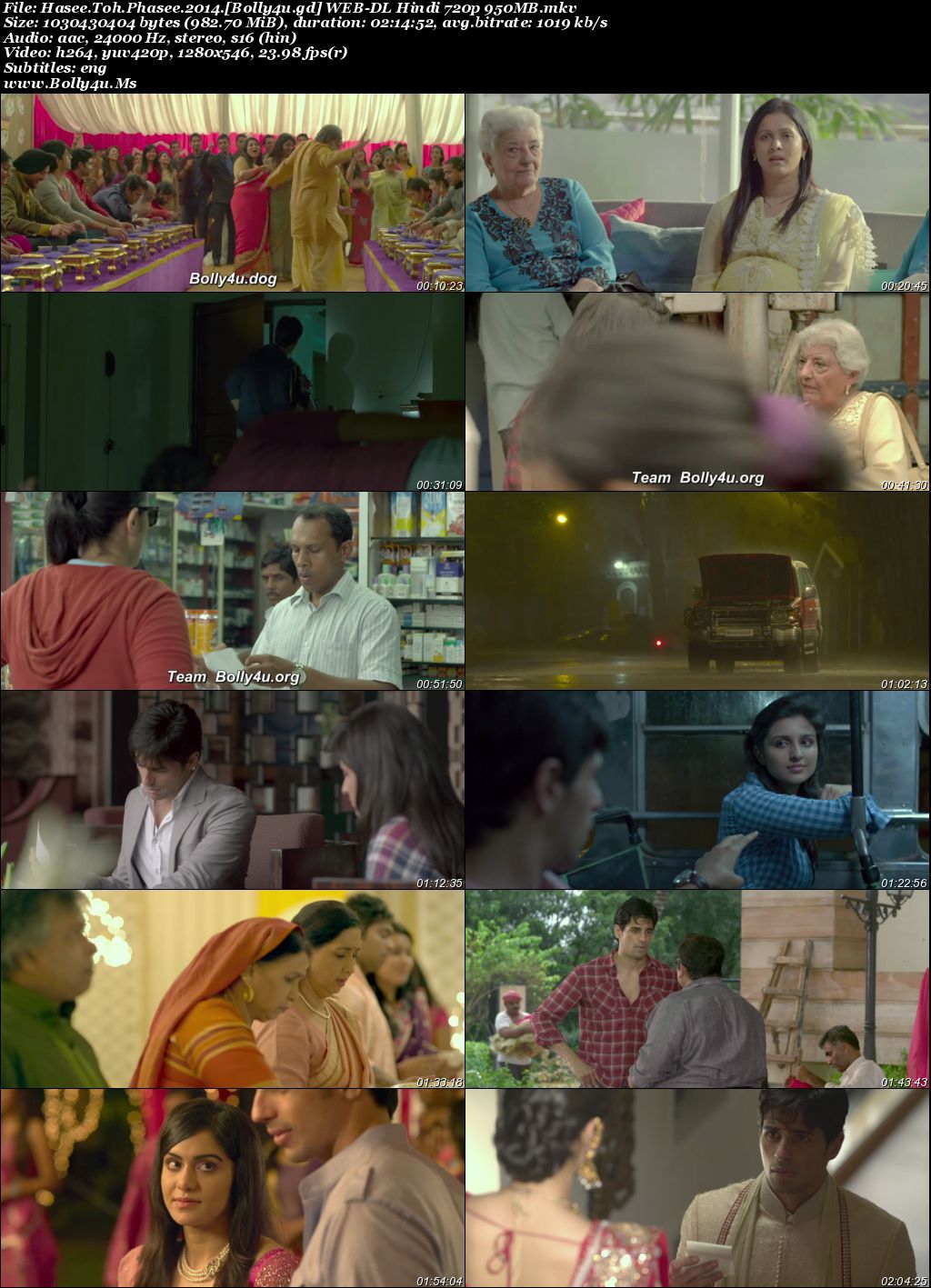 Hasee Toh Phasee 2014 WEB-DL Hindi Full Movie Download 1080p  720p  480p