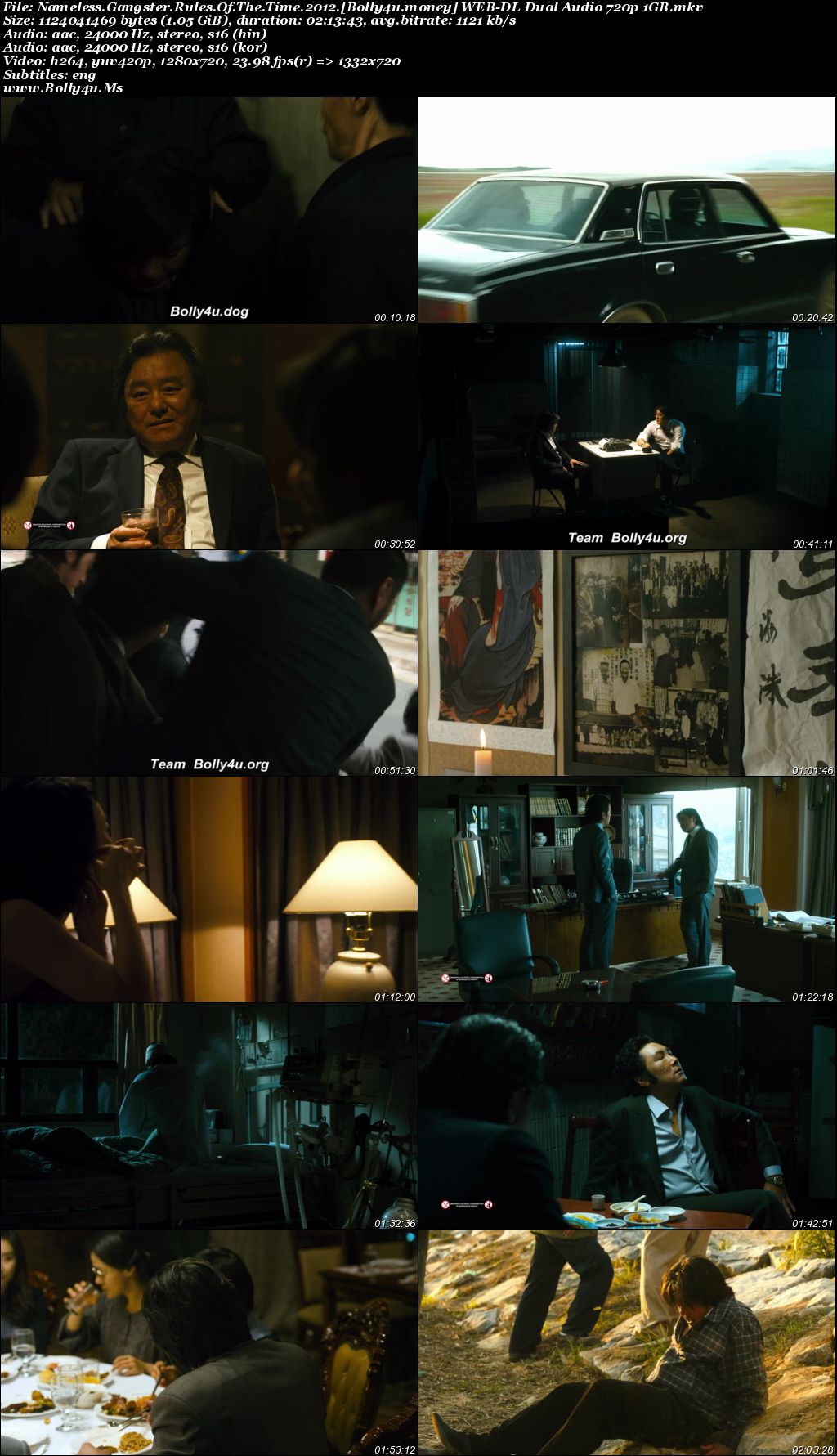 Nameless Gangster Rules Of The Time 2012 WEB-DL Hindi Dual Audio ORG Full Movie Download 1080p  720p  480p