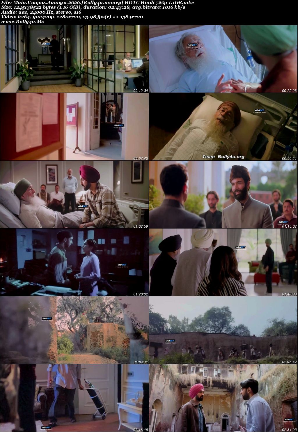 Main Vaapas Aaunga 2026 HDTC Hindi Full Movie Download 1080p  720p  480p