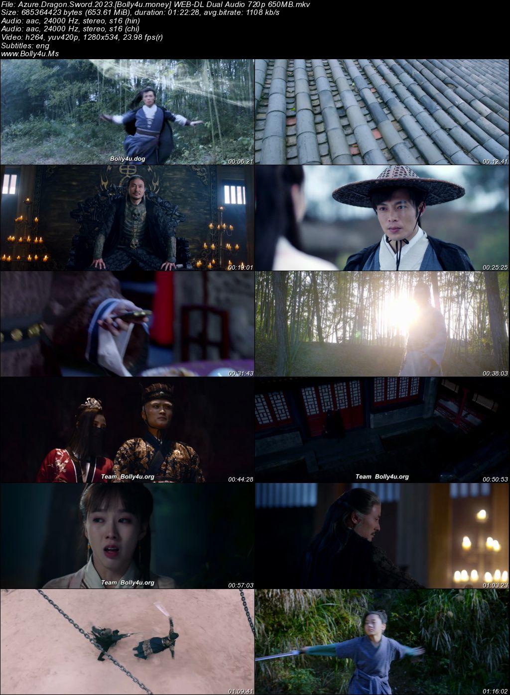 Azure Dragon Sword 2023 WEB-DL Hindi Dual Audio ORG Full Movie Download 1080p  720p  480p
