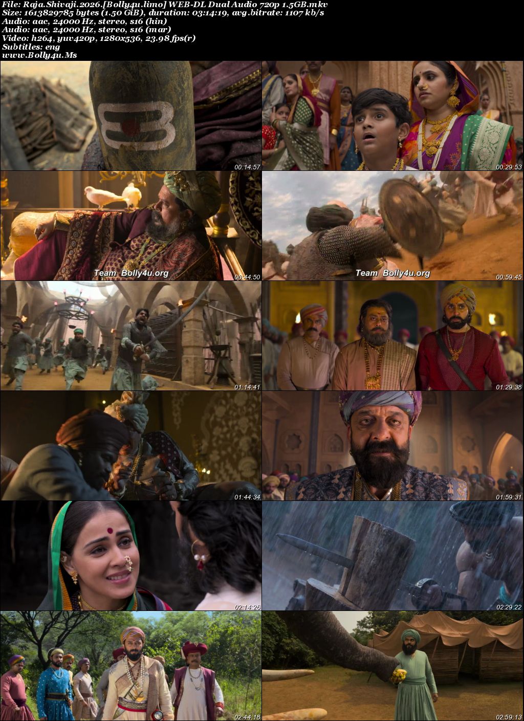 Raja Shivaji 2026 WEB-DL UNCUT Hindi Dual Audio ORG Download 1080p  720p  480p