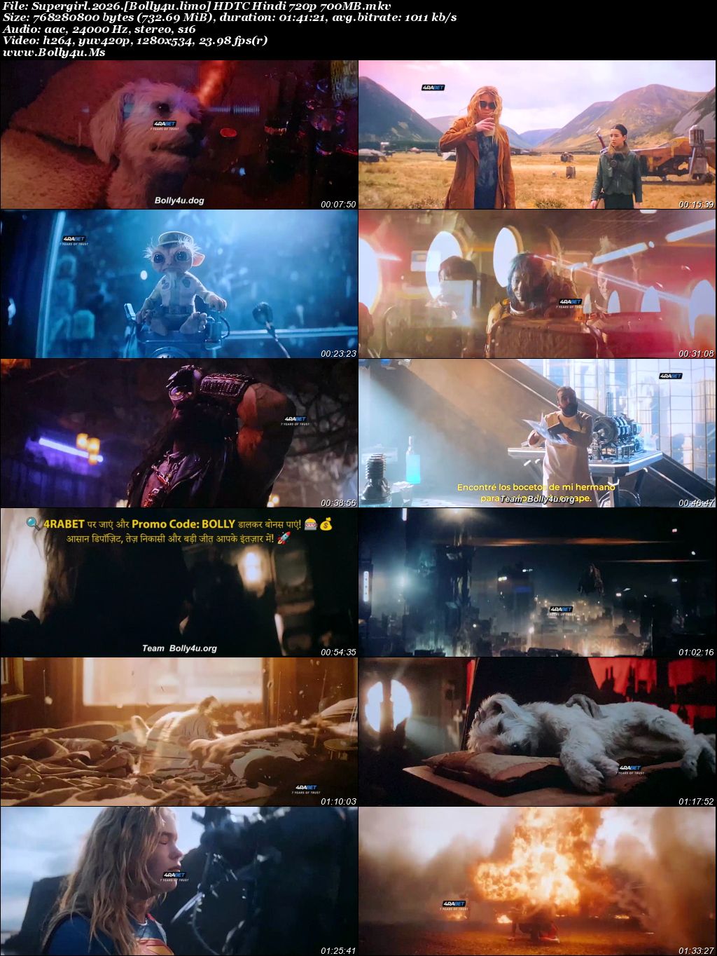 Supergirl 2026 HDTC Hindi Dubbed Full Movie Download 1080p  720p  480p